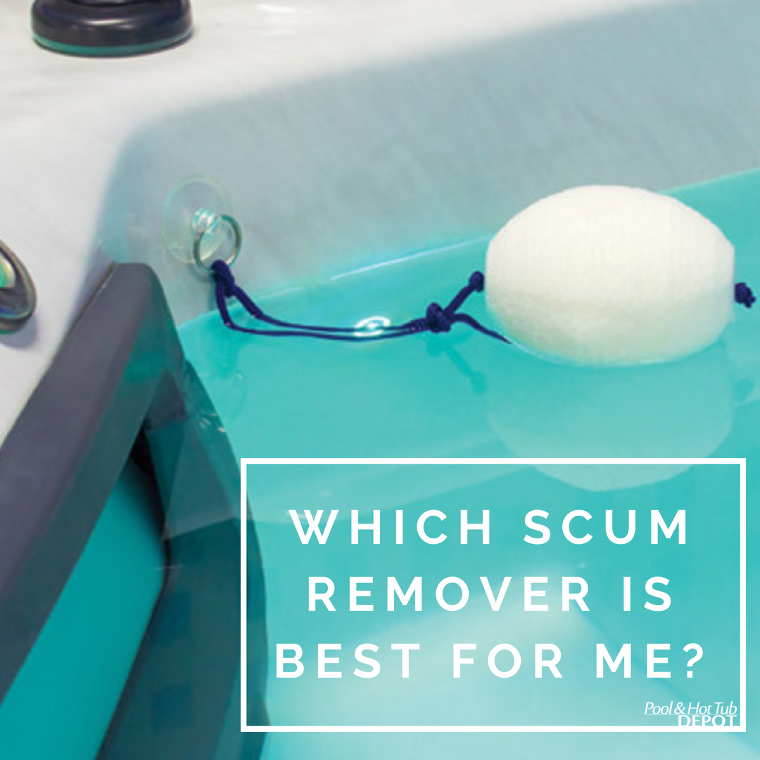Scum Remover floating in a pool, questioning which scum remover is best for me.