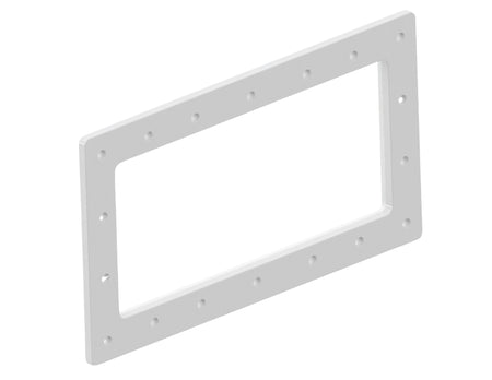 Face Plate ABS Skimmer Widemouth, durable white ABS skimmer face plate for secure fit around pool skimmer opening.