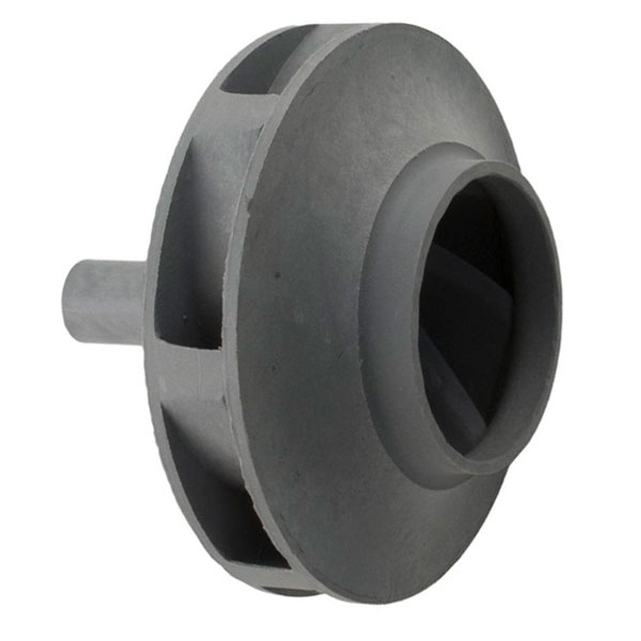 Balboa Ultimax 3.0HP Impeller shown in front view, designed for Ultimax wet ends, featuring a sleek black design.