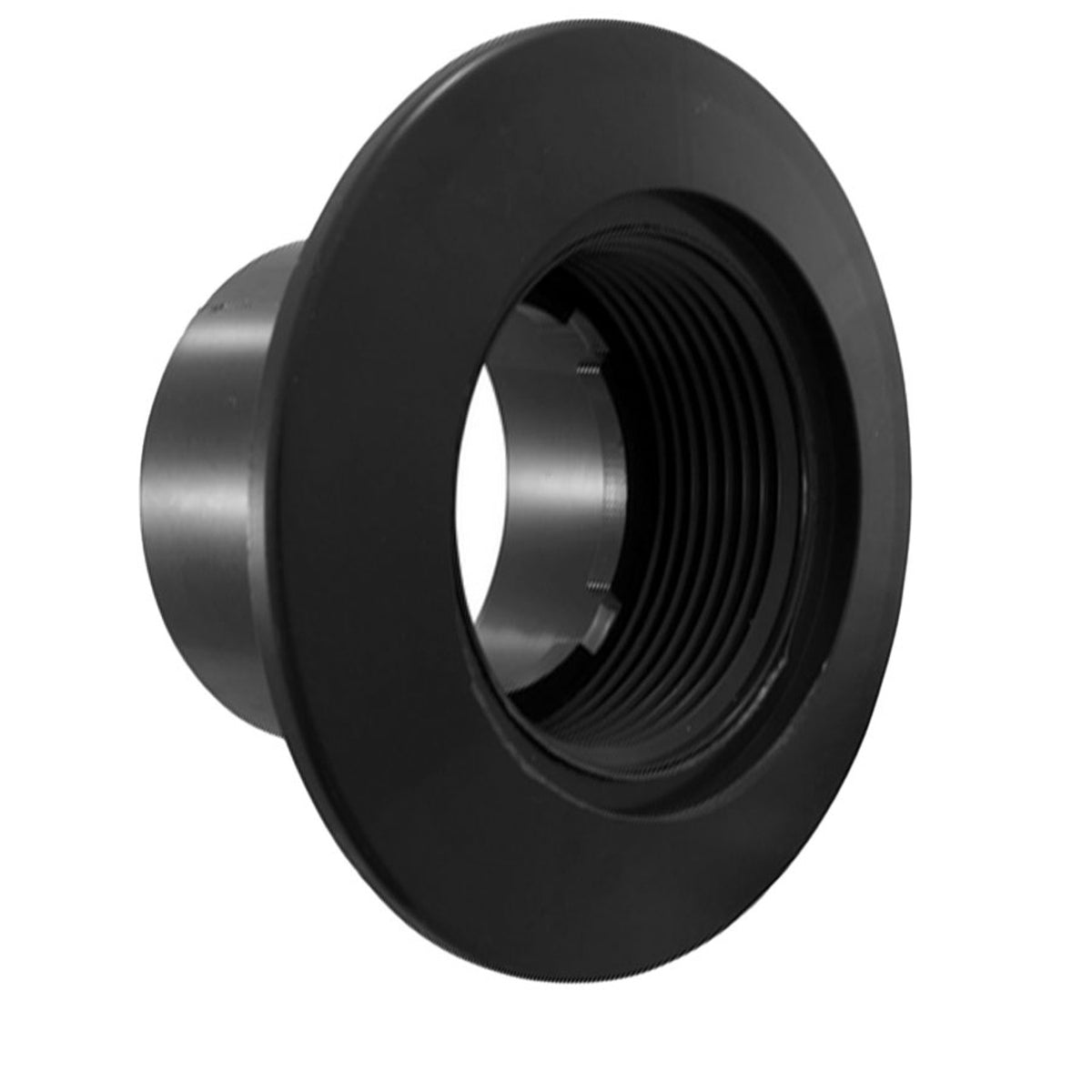 Return Wall Fitting 1 1/2″ FPT x 2″ spg - black