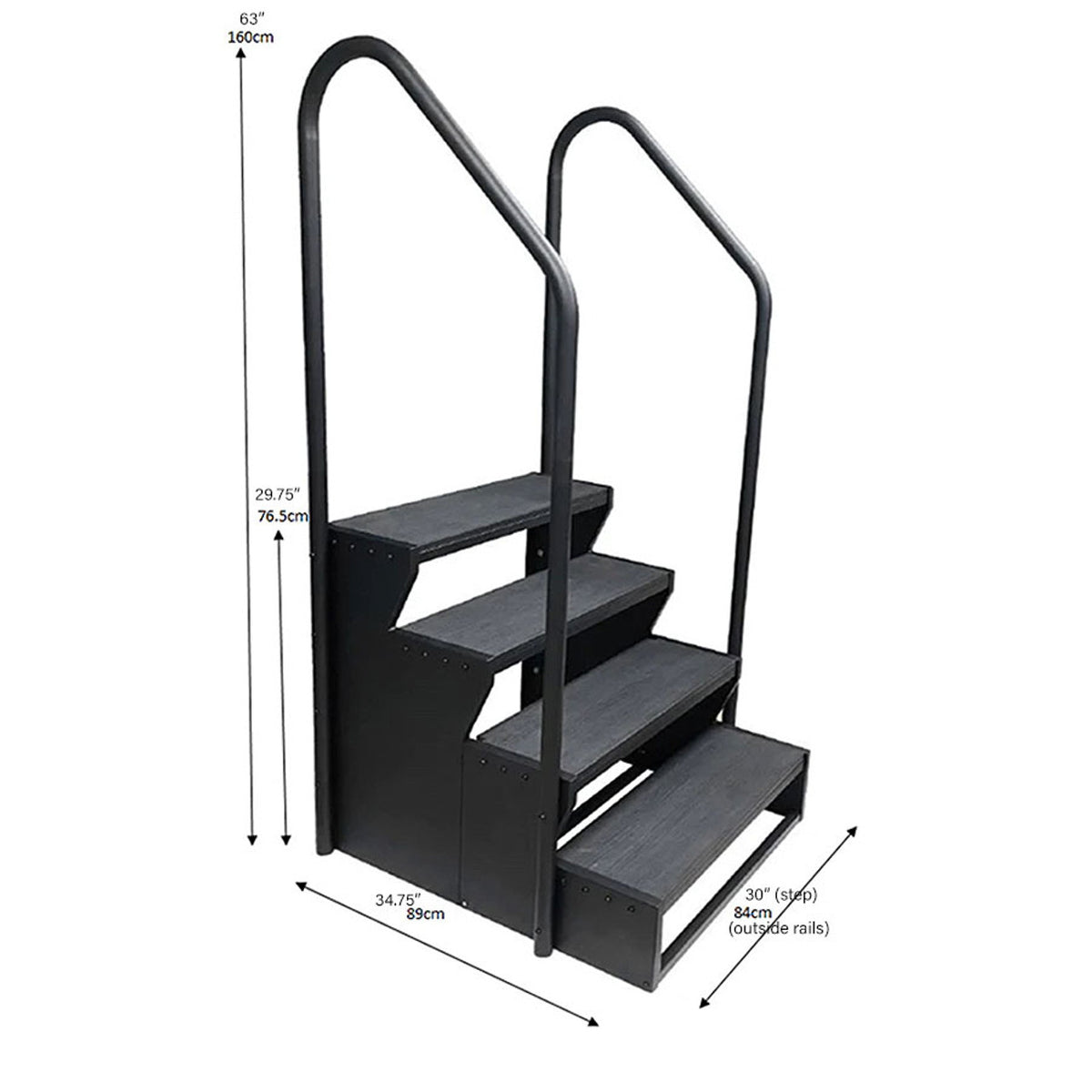 Premium 4 tread swim spa step