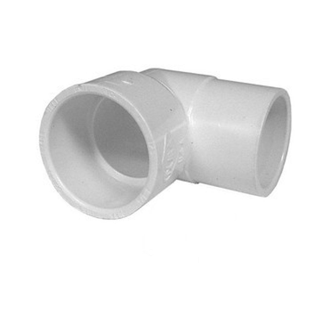 White PVC Street Elbow - 3/4" Slip x 3/4" Spigot, 90 Degrees
