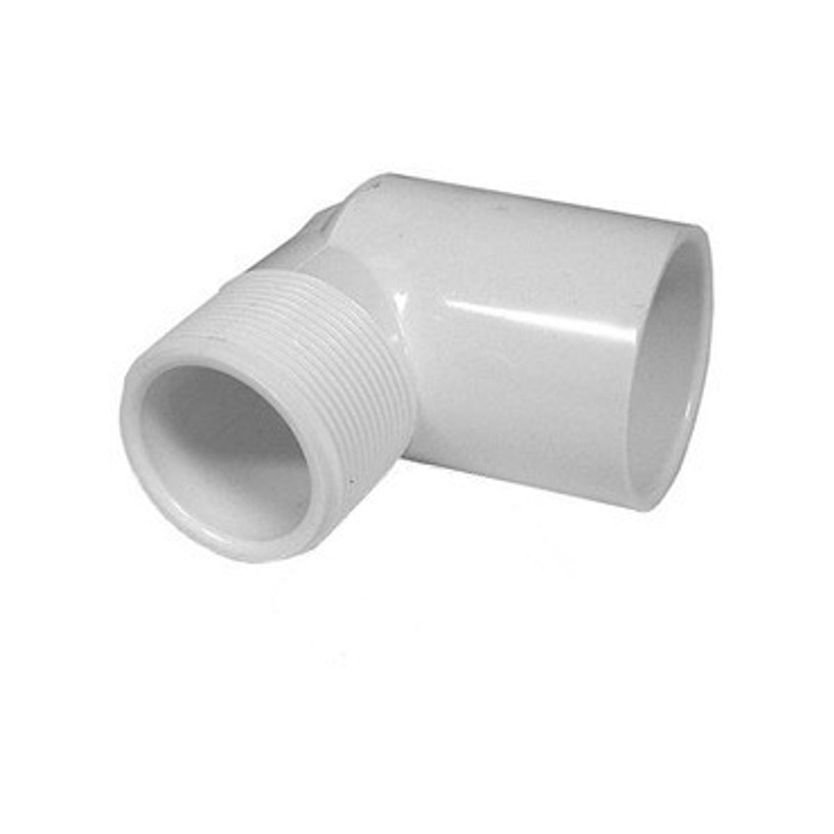 PVC Street Elbow - 2-inch Slip x 2-inch MPT Thread