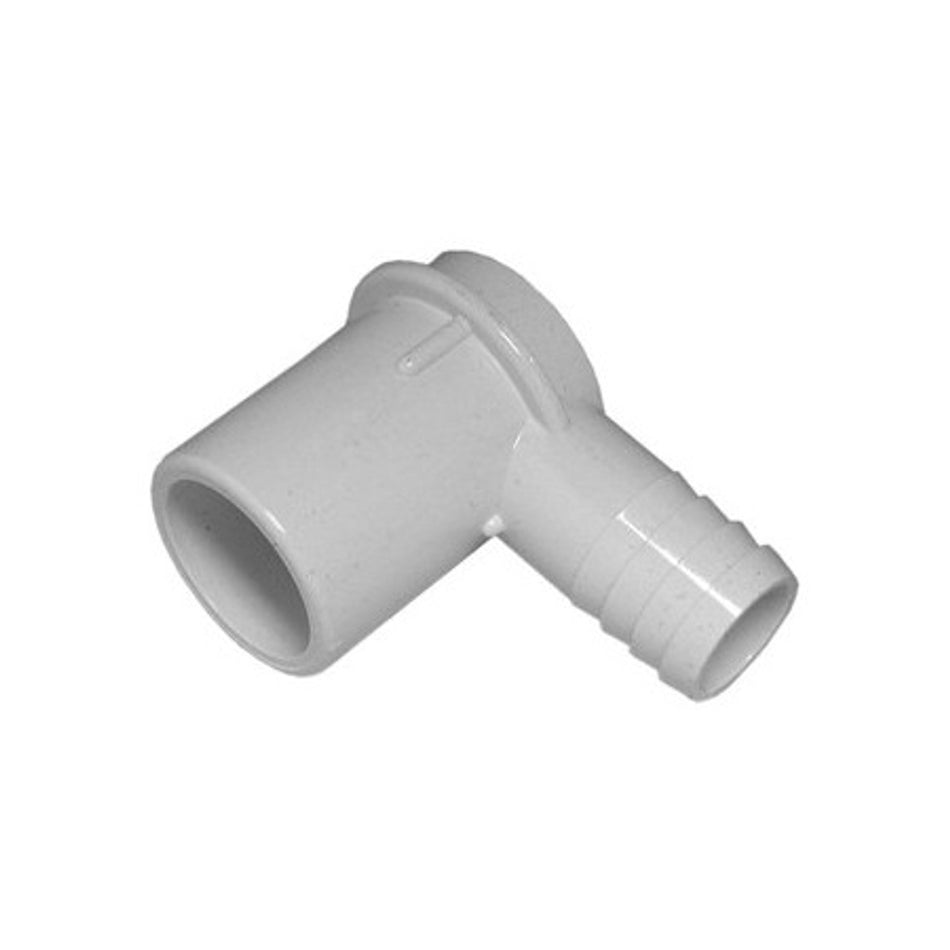 PVC Elbow - 1" Spigot x 3/4" Barb