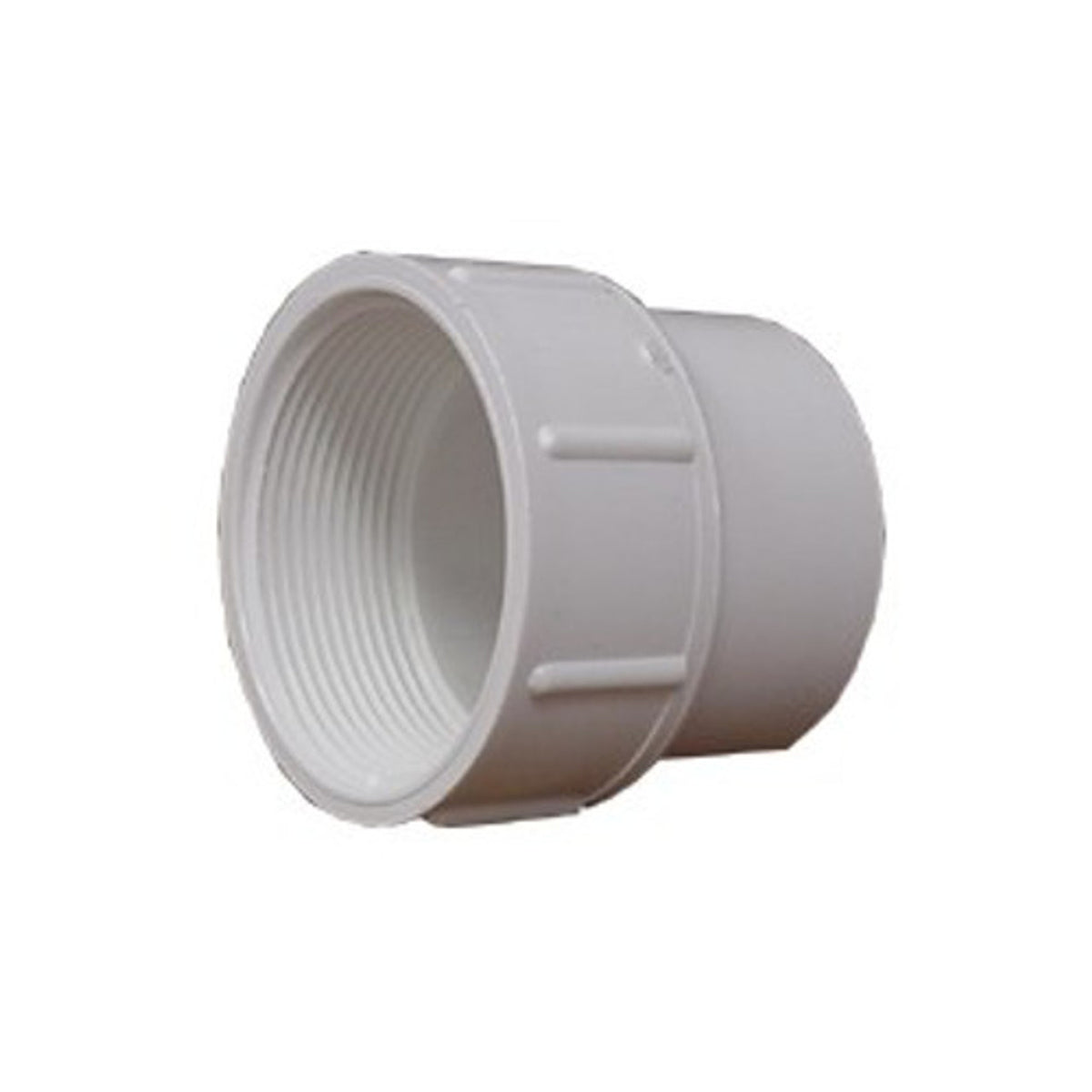 White PVC Female Adapter - 1-1/2" Spigot x 1-1/2" FPT