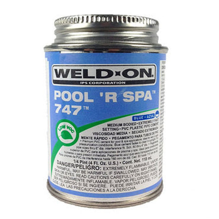747 PVC Cement Blue Pool 'R Spa - 1 Pint