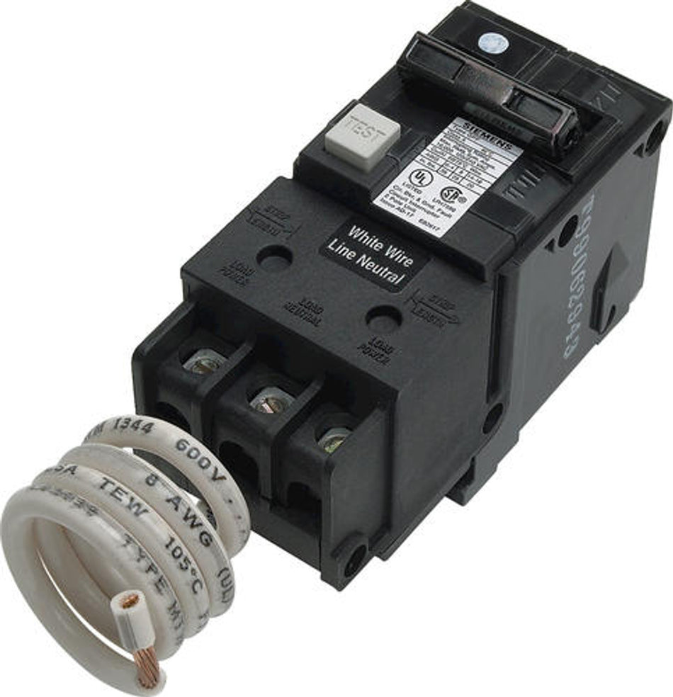Siemens 40 Amp Double Pole GFCI Breaker only