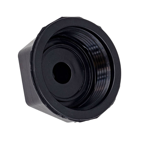 ClearWater Sand Filter 2-3/4" inside thread diameter drain cap rear view.