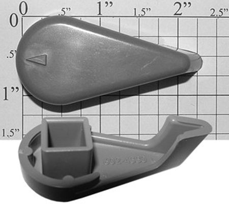 602-4337 Waterway 1" Notched Diverter Handle - Grey