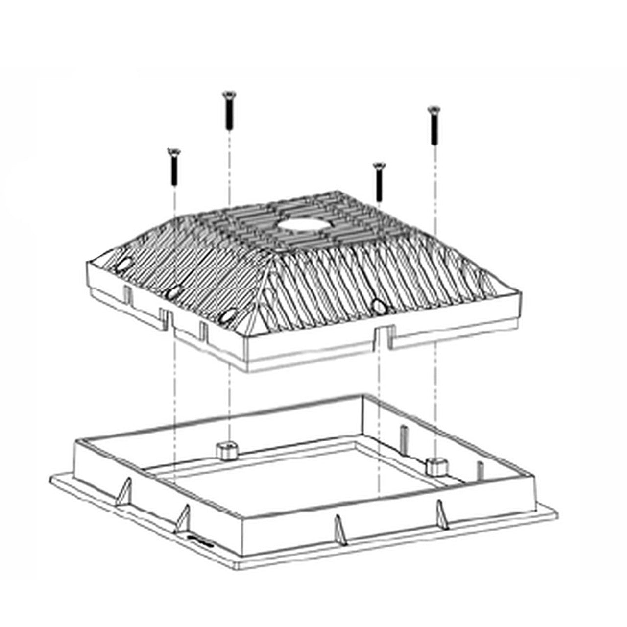 Waterway Plastics Item Number 640-4791V, drain and grate