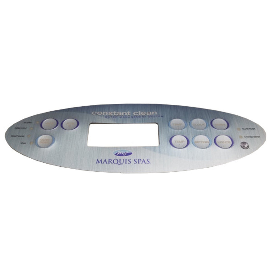 Marquis Spas 9 Button Topside Overlay - 2007-2008