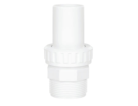 Quick Connect Adapter 1-1/2" male pipe thread by smooth barb end.