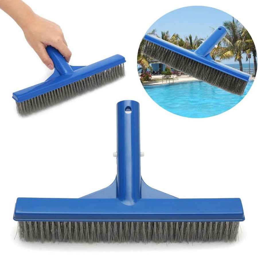 Algae Pool Brush promotional and usage instructions.
