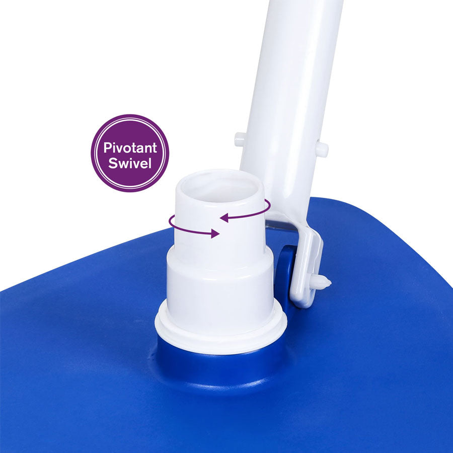 Triangle Pool Vacuum Head with Swivel Adapter Pivotant swivel.