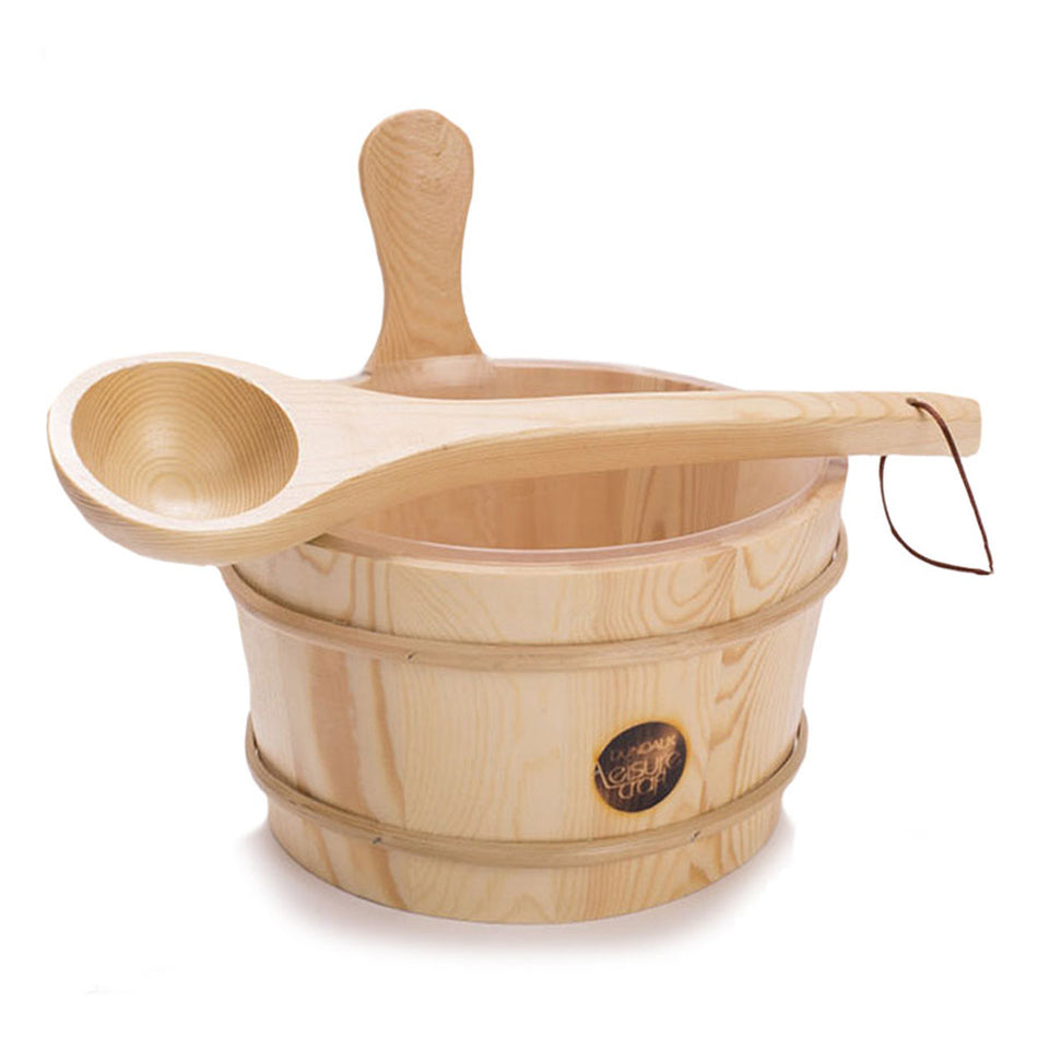 Wood Bucket And Ladle