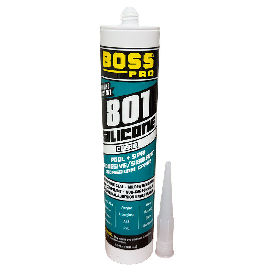 Boss 801 Pool & Spa Silicone - 10oz tube