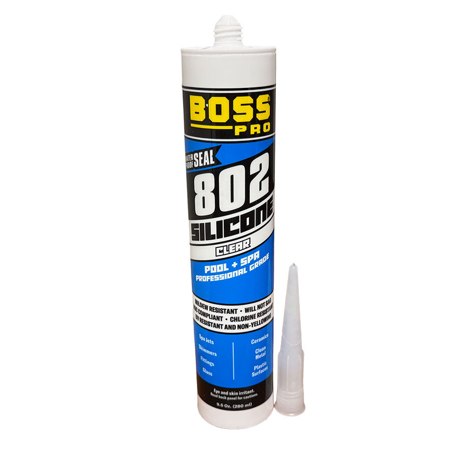 Boss 802 Pool & Spa Silicone, 10oz tube
