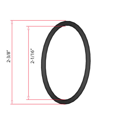 Hayward O-Ring measurement diagram