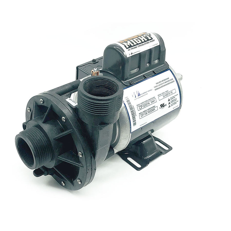 Waterway Iron Might 115V Circ Pump with 48 frame motor for hot tubs and circulation applications.