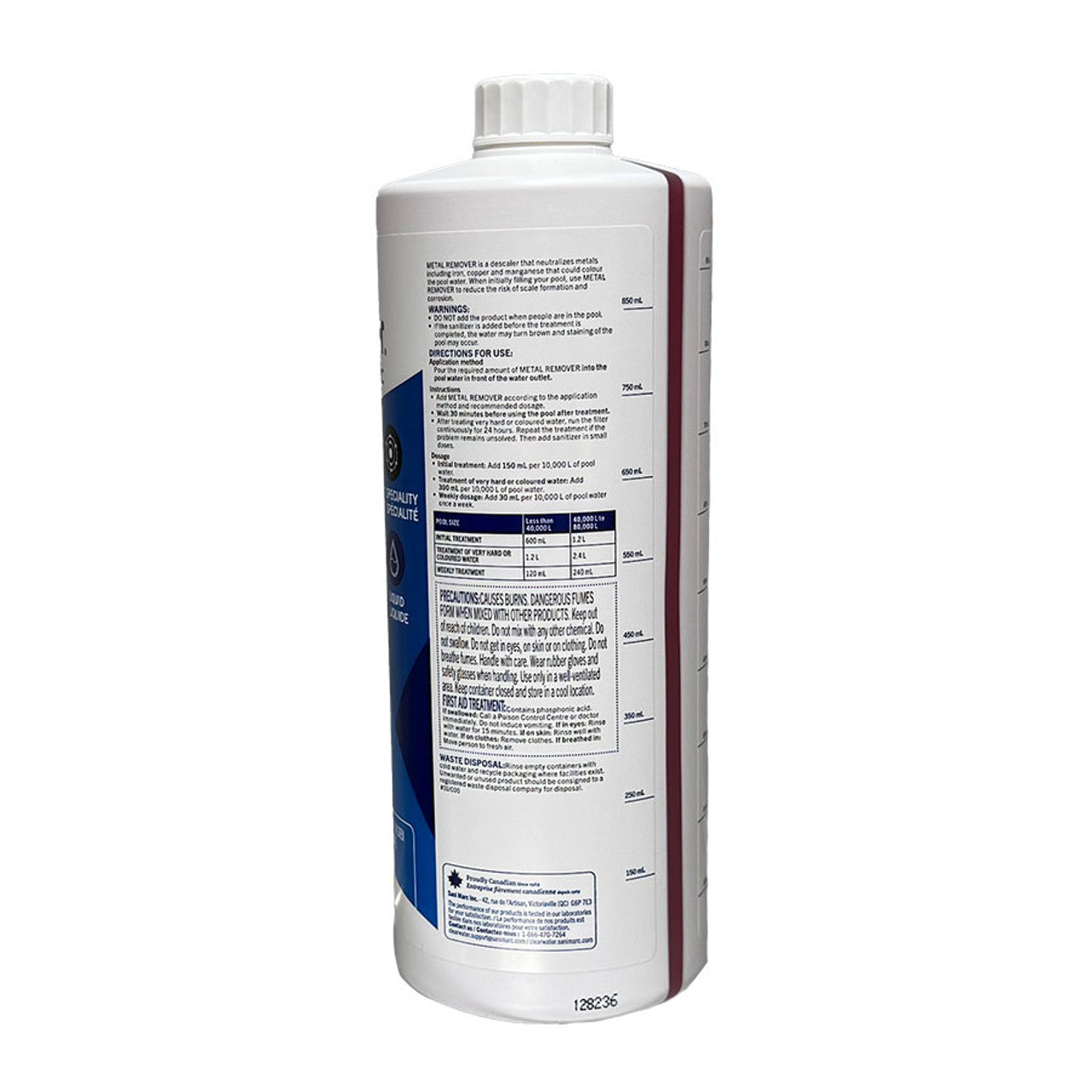 Clearwater Pool - Metal Remover 1L