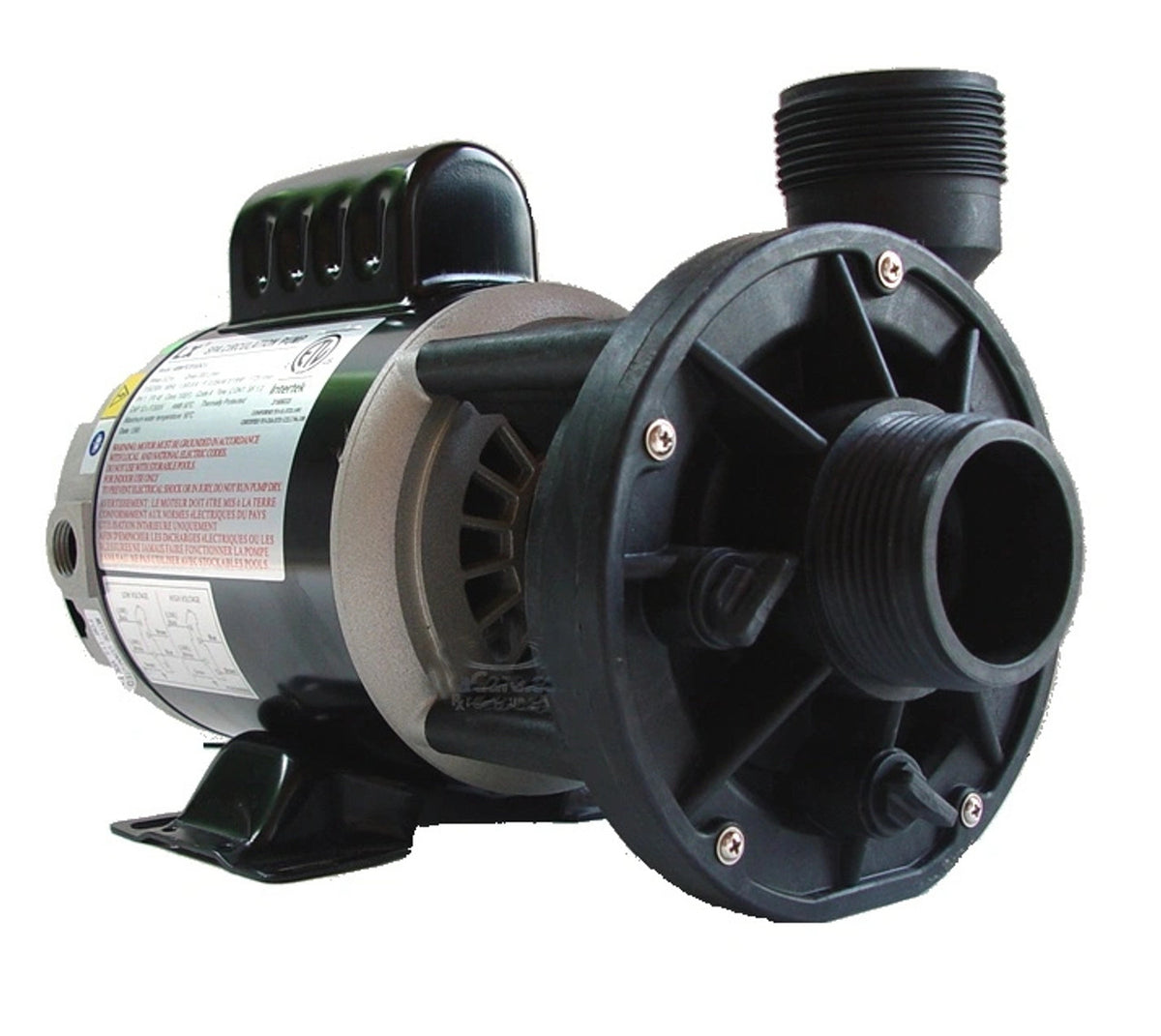 LX hot tub circulation pump LX WTC, 1/15hp, 115v/230v, 48Fr, 1.5"