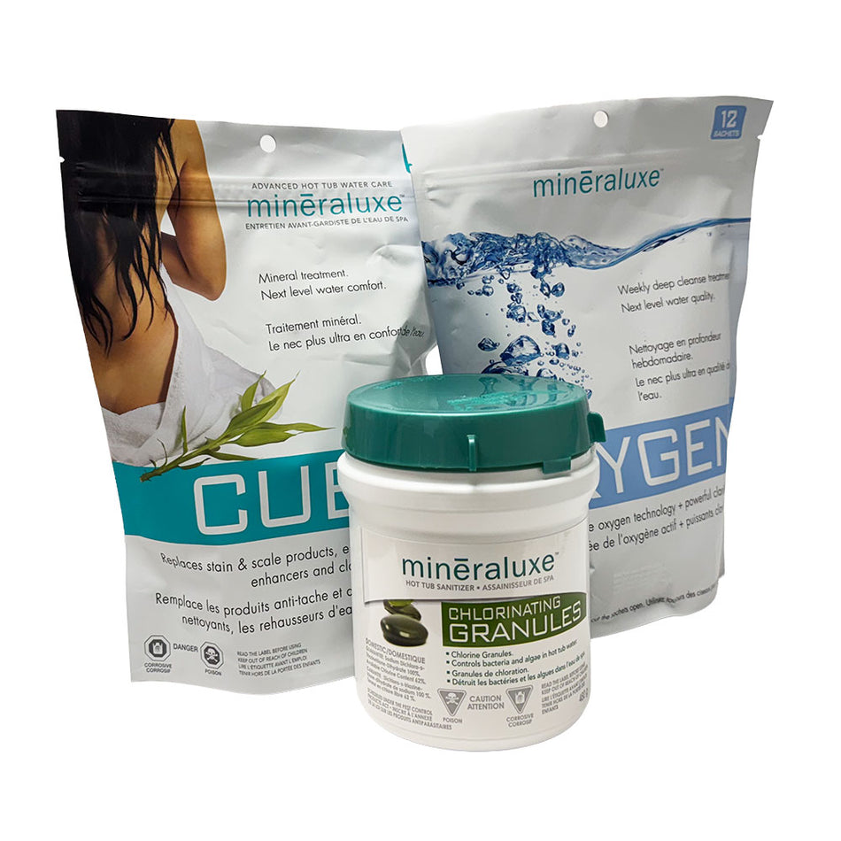 Mineraluxe 3 Month Kit, Chlorine Granuals