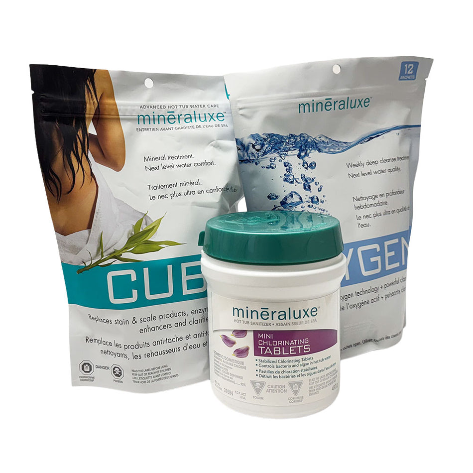 Mineraluxe 3 Month Kit, Chlorine Tabs