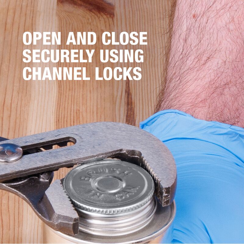 Secure open and close channel locks on the lid.