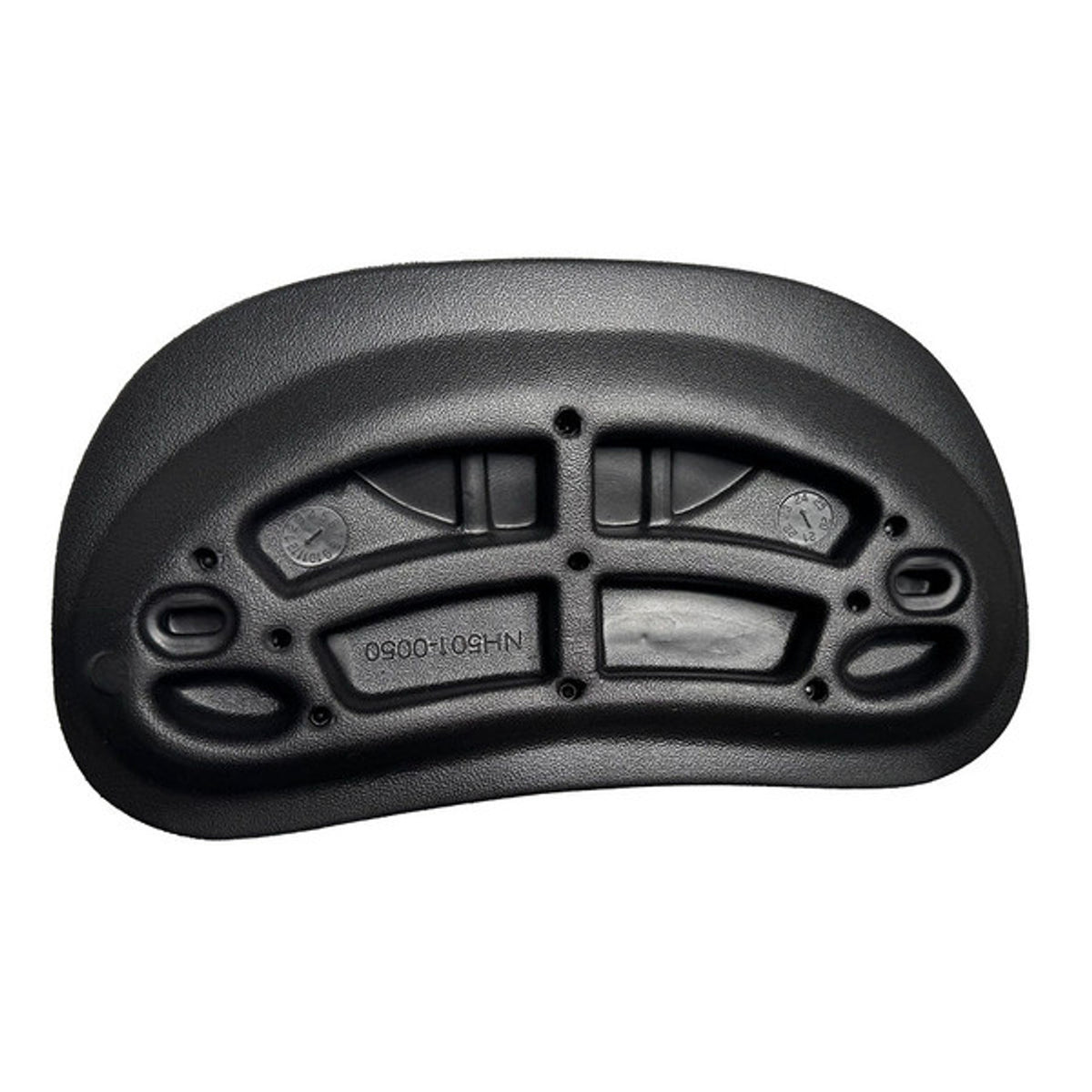 Dominion Spas Pillow Repl - Black replacement pillow back view with black color and mounting post holes.