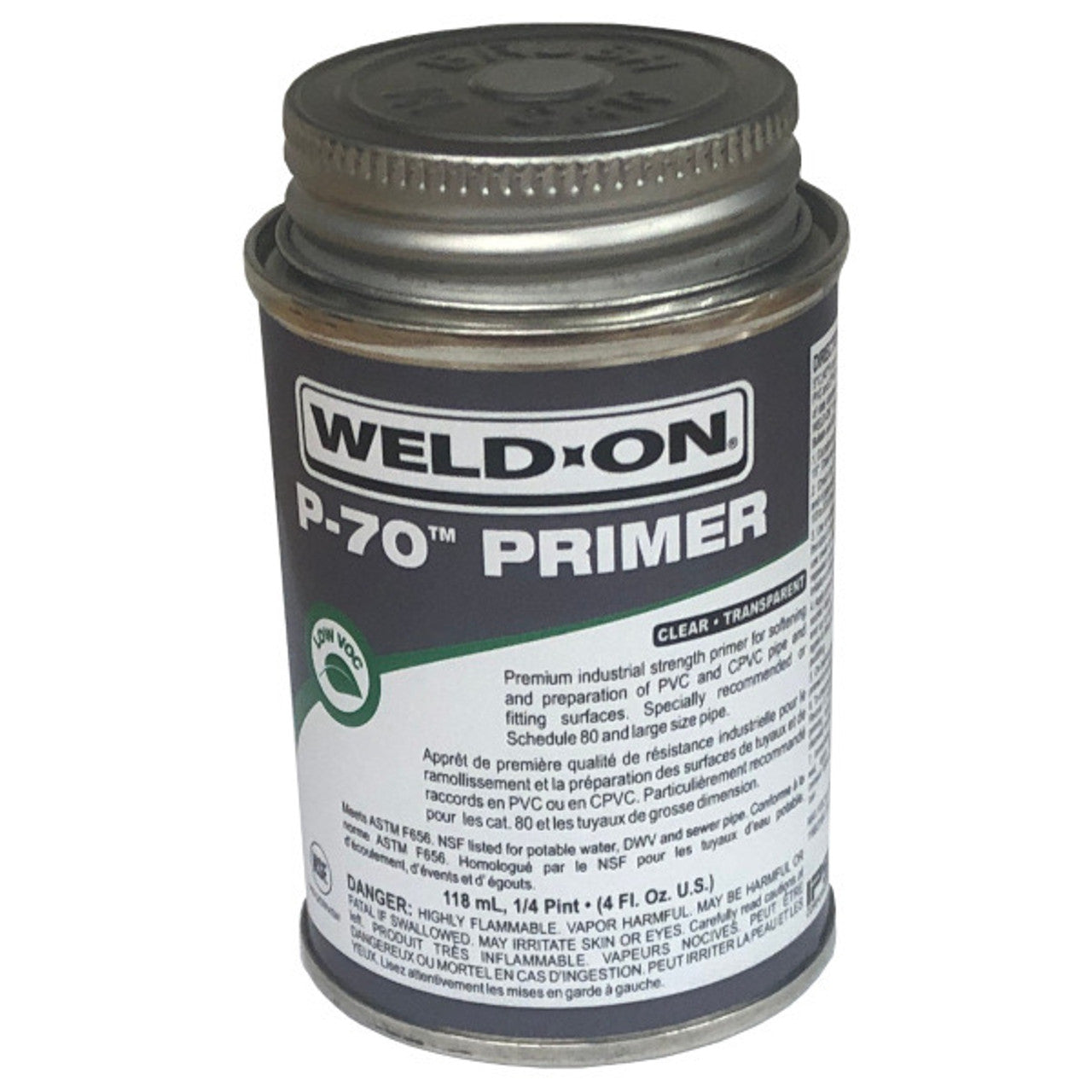 P-70 PVC Primer - 1/4 Pint