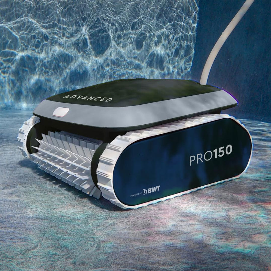 BWT Advance Pro 150 Inground Pool Cleaner demonstrating submersion and operation.