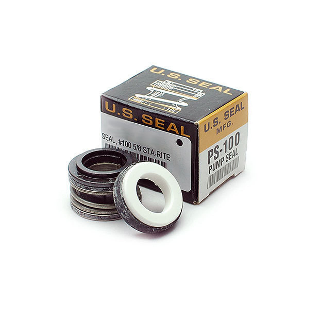 PS-100, U.S. Seal Pump Seal, 5/8" shaft size, Standard. 