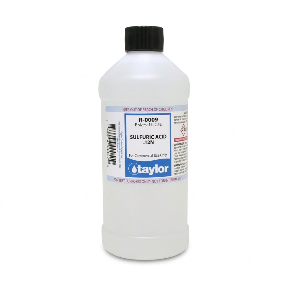 Taylor Sulfuric Acid .12N Test Reagent – 16oz