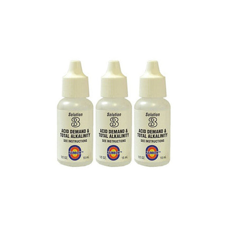 Value Pack - 3x Acid Demand/Alkalinity Test Reagent #3 (1/2oz.)