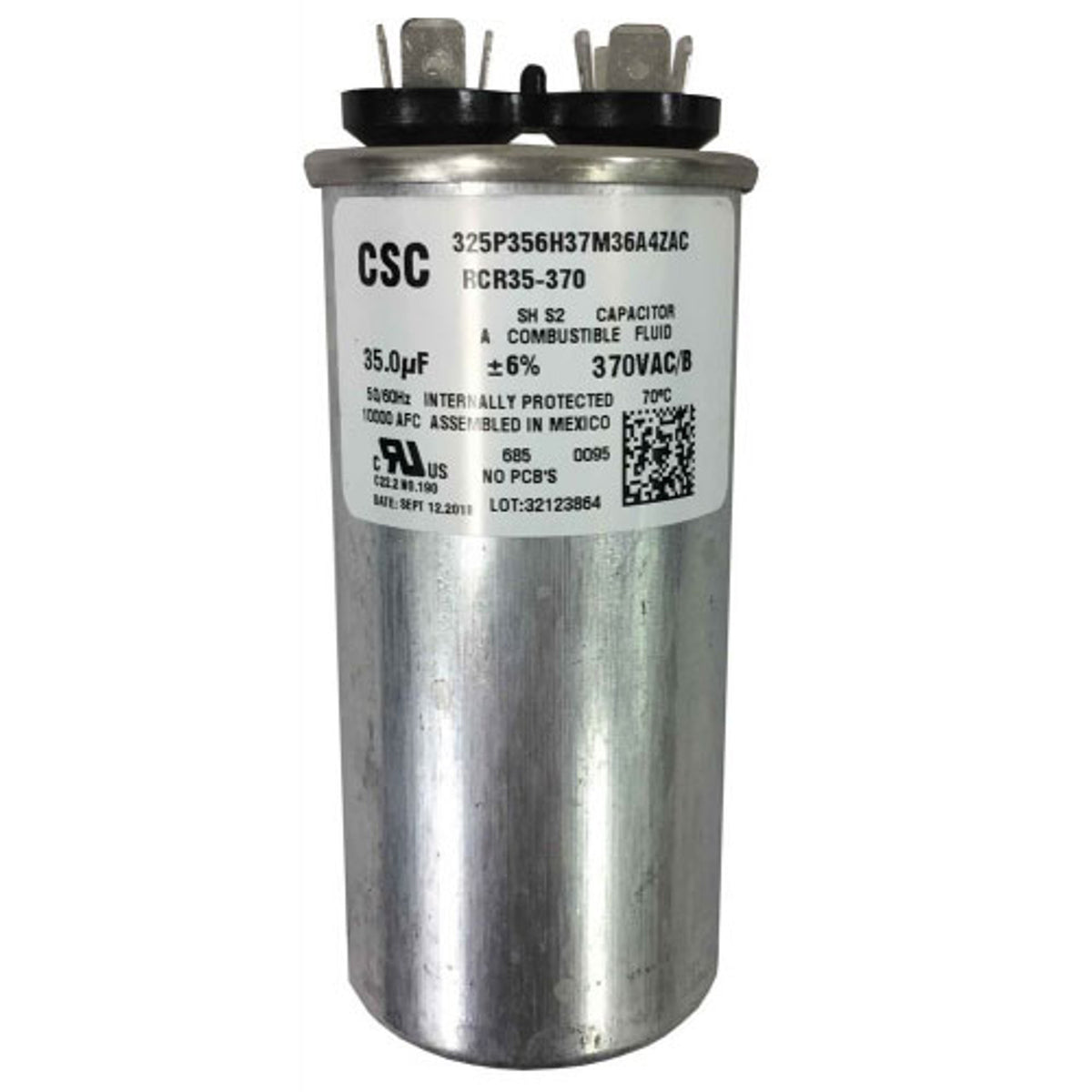 uF35.0 370VAC/B hot tub pump run capacitor
