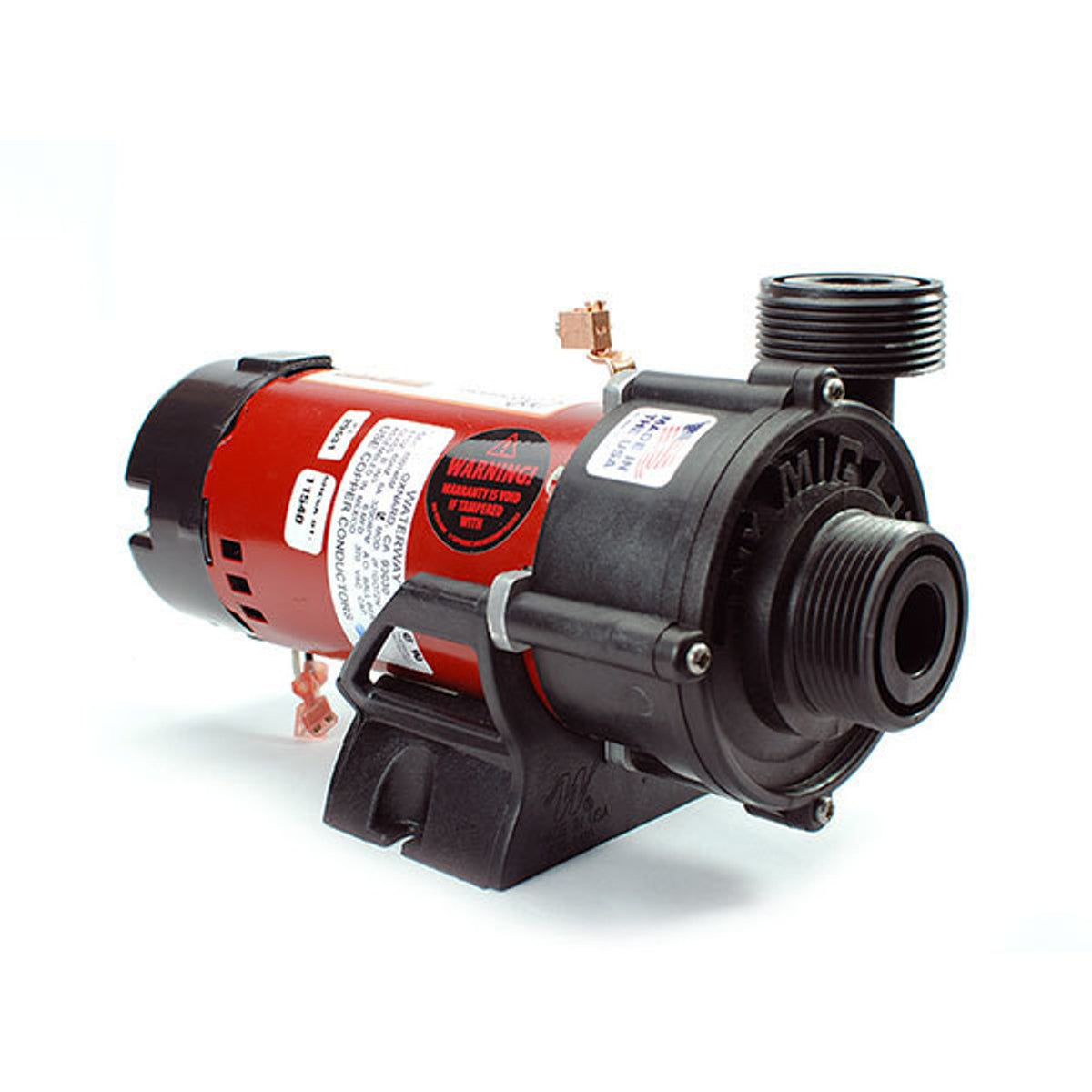 Waterway Tiny Might Pump - 115 Volt hot tub circulation pump features a compact design and low power usage.