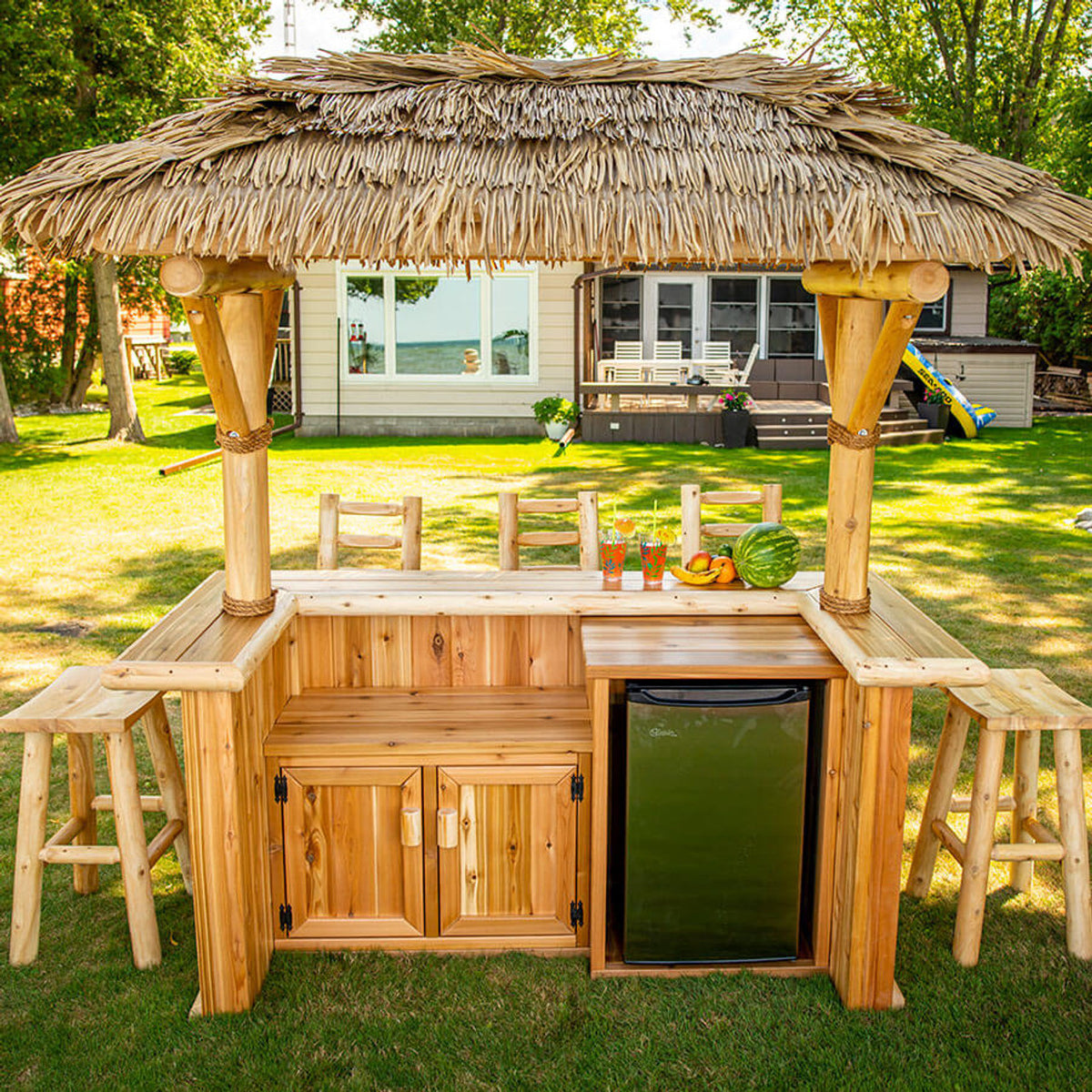Paradise Tiki Bar Package With Stools