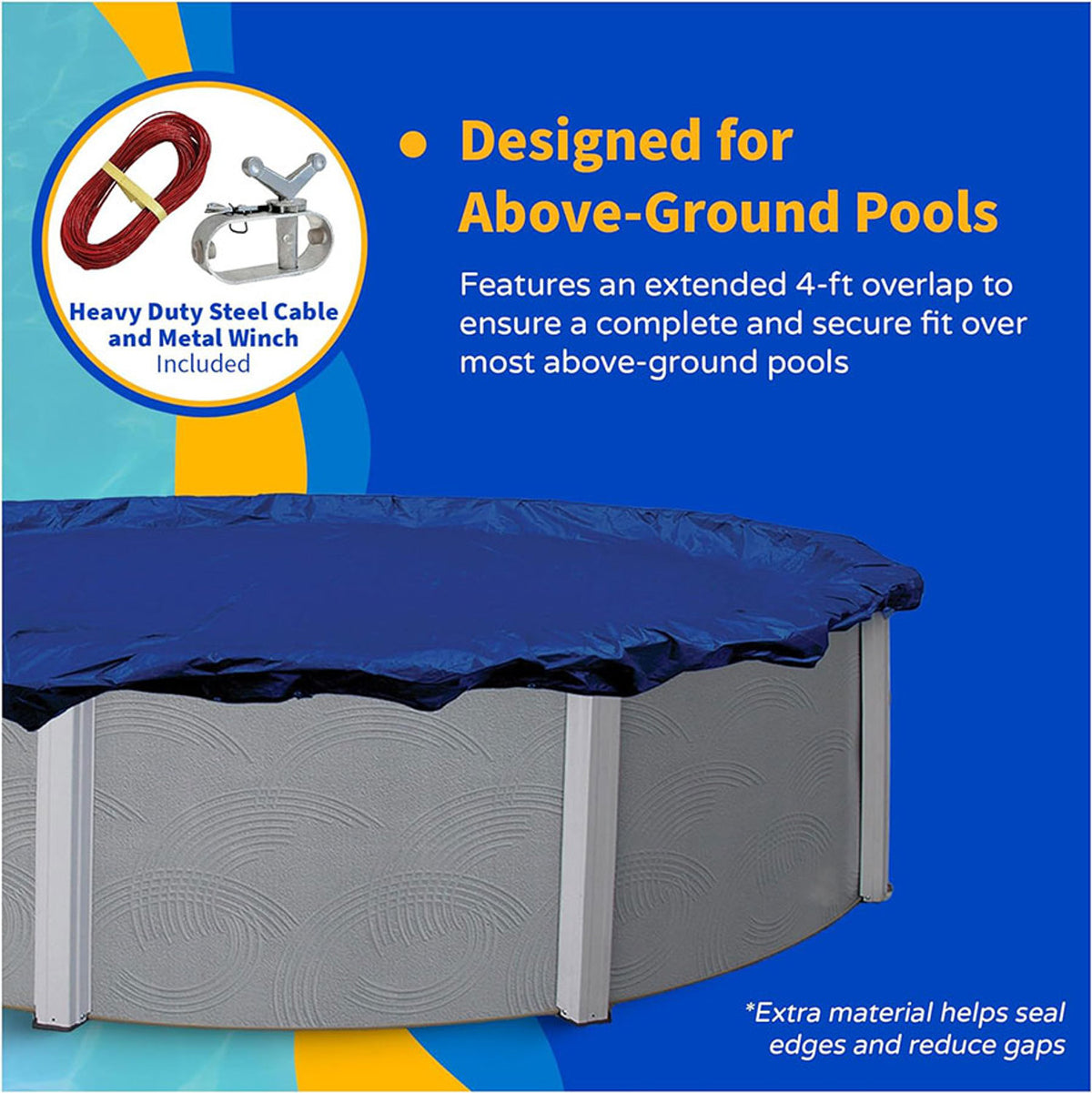Deluxe Winter Pool Cover - AG Oval