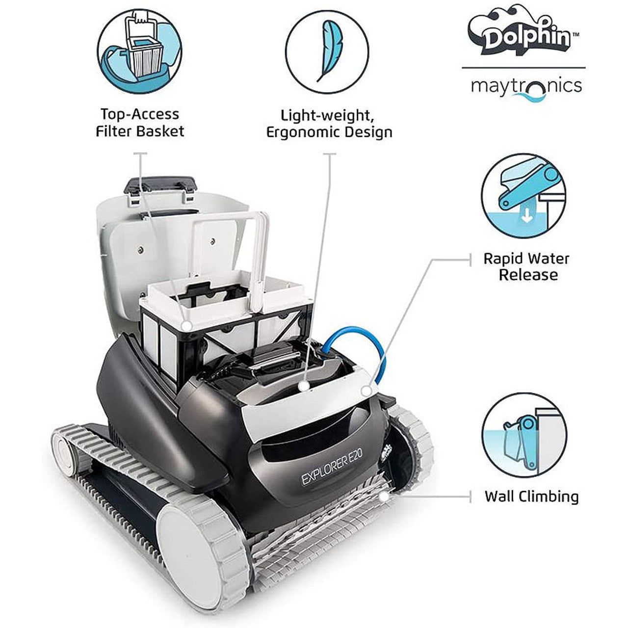 Dolphin Explorer E20 Robotic Pool Cleaner