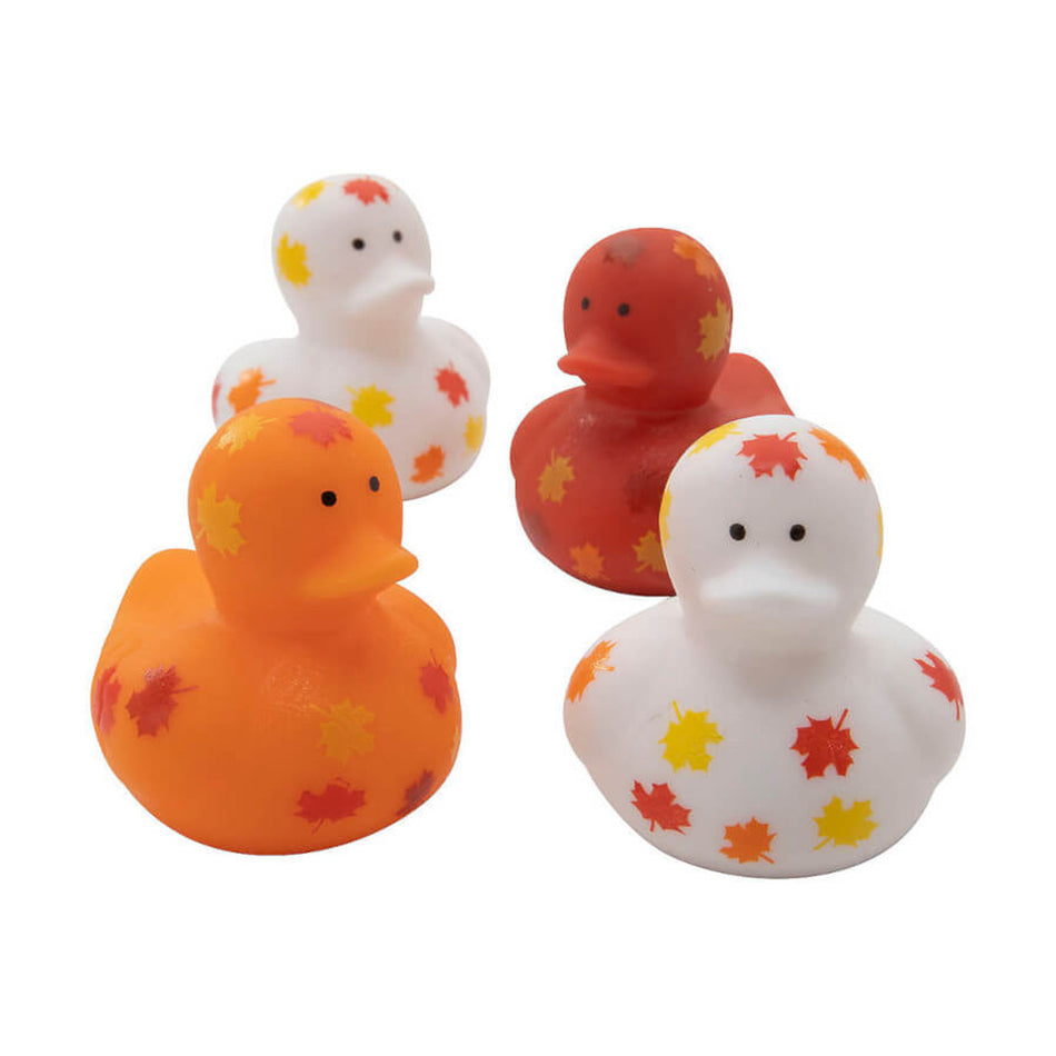 Fall Leaves Micro Rubber Duck