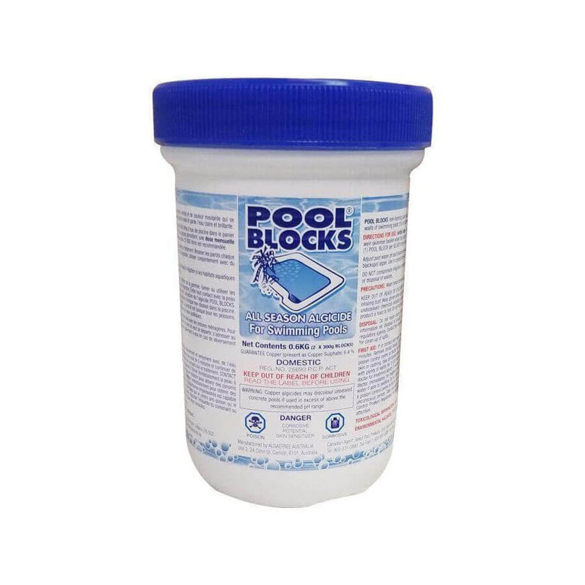 AlgaeFree Pool Blocks Algaecide Pucks 600g - 2 Pack