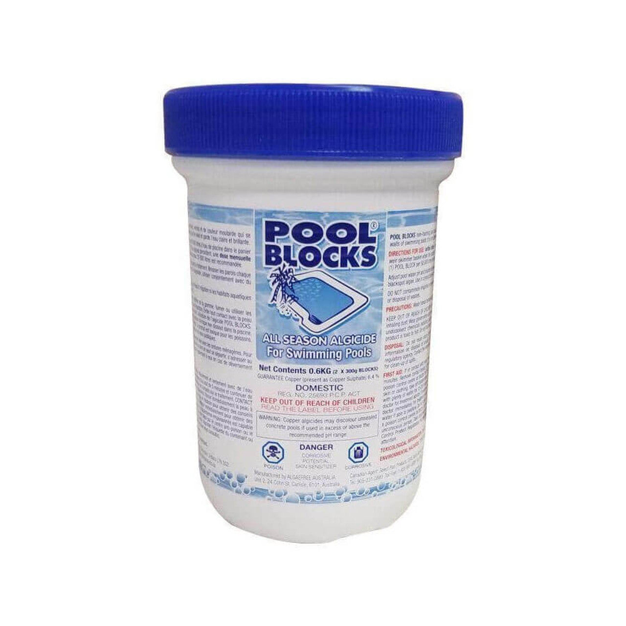 AlgaeFree Pool Blocks Algaecide Pucks 600g - 2 Pack