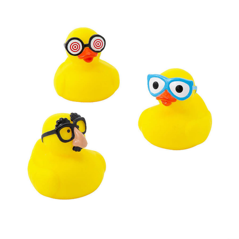 Silly Glasses Mini Rubber Ducks